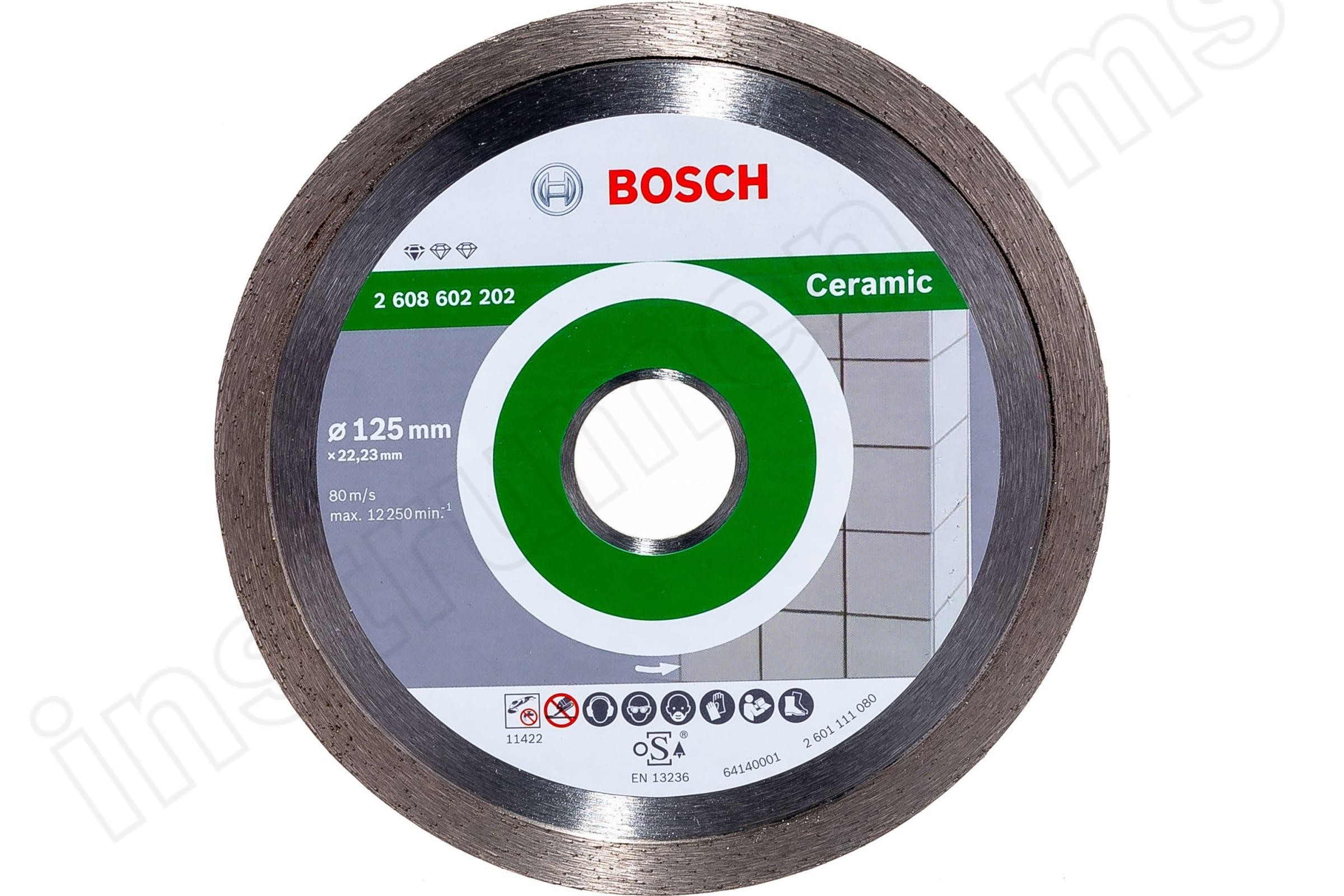 Алмазный диск Standard for Ceramic Bosch d=125х7х22,2мм - фото 3