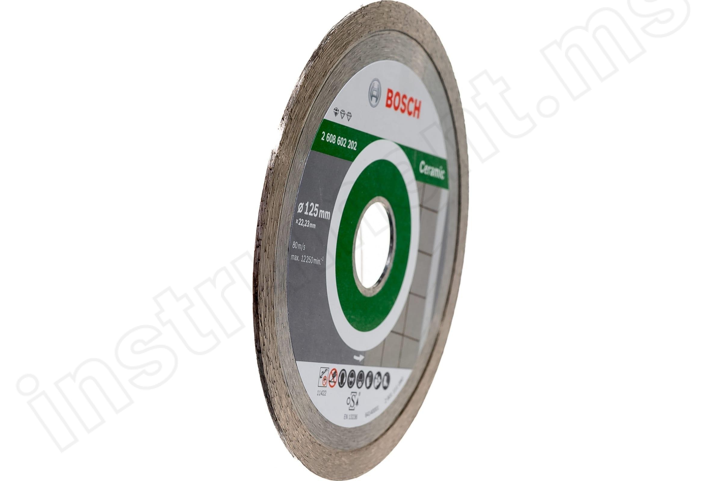 Алмазный диск Standard for Ceramic Bosch d=125х7х22,2мм - фото 4